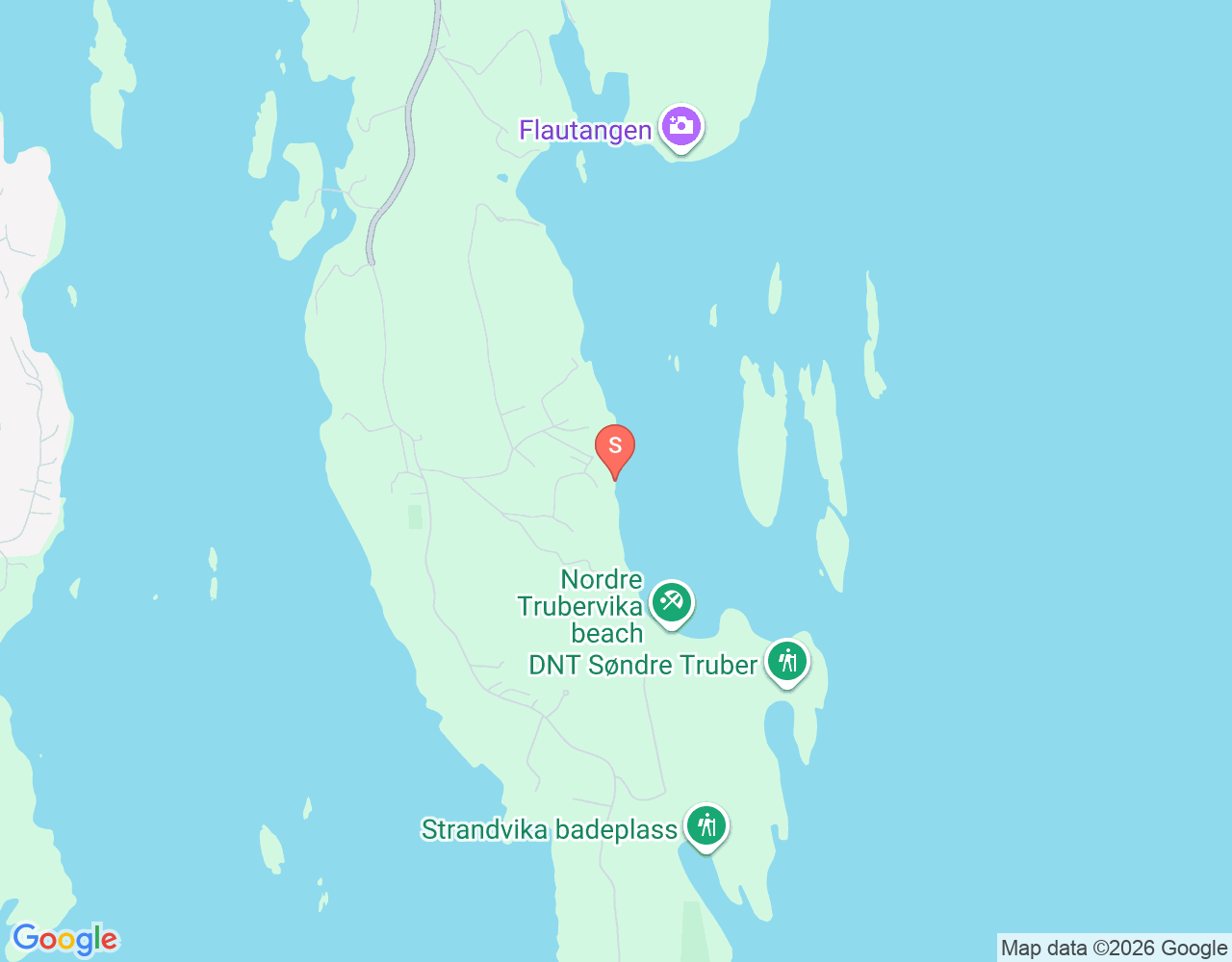 Mapa de ubicación de Trubervika
