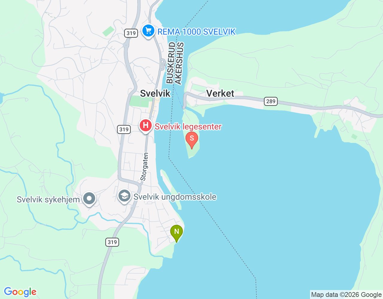 Mapa de ubicación de Verket