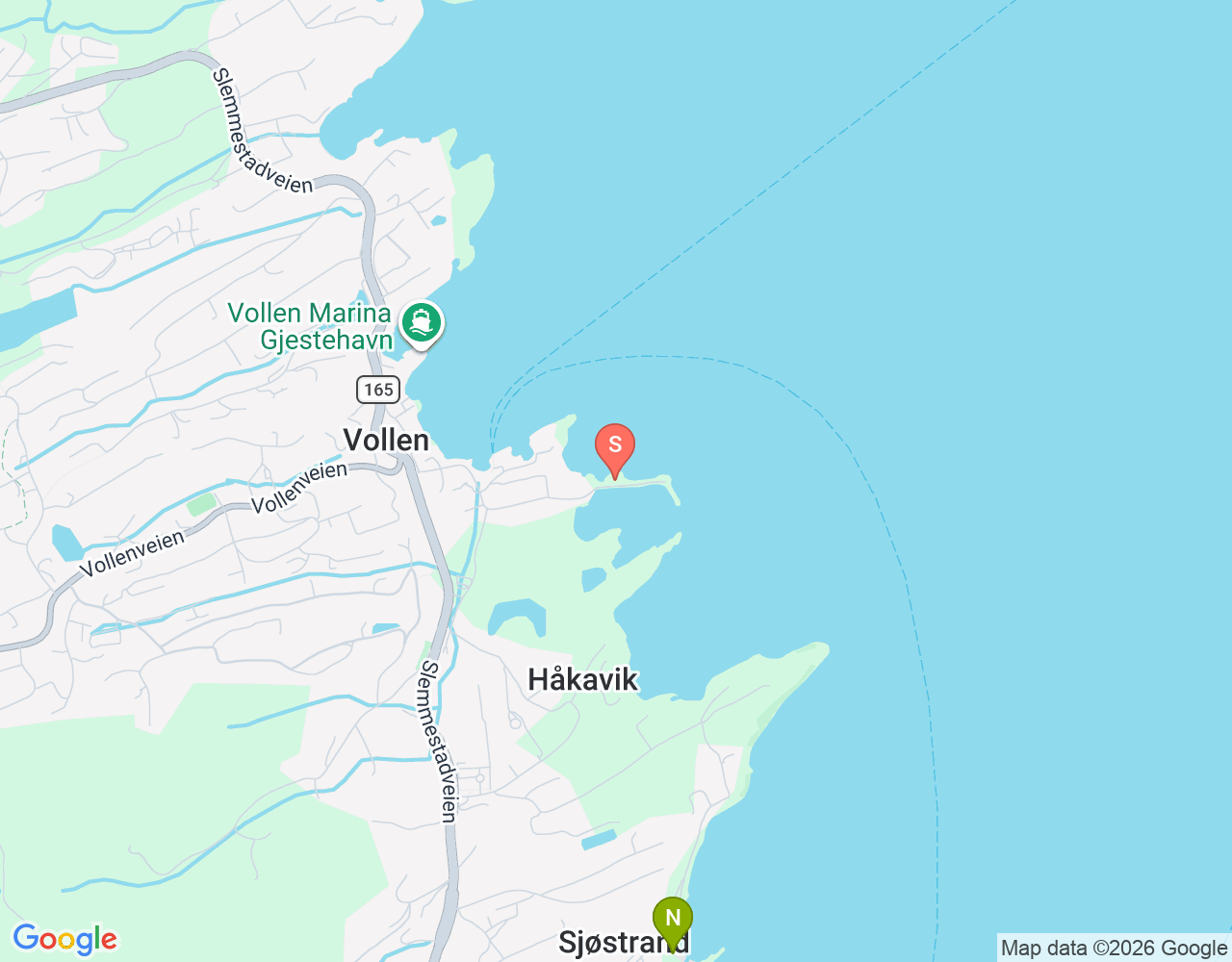 Mapa de ubicación de Vollen