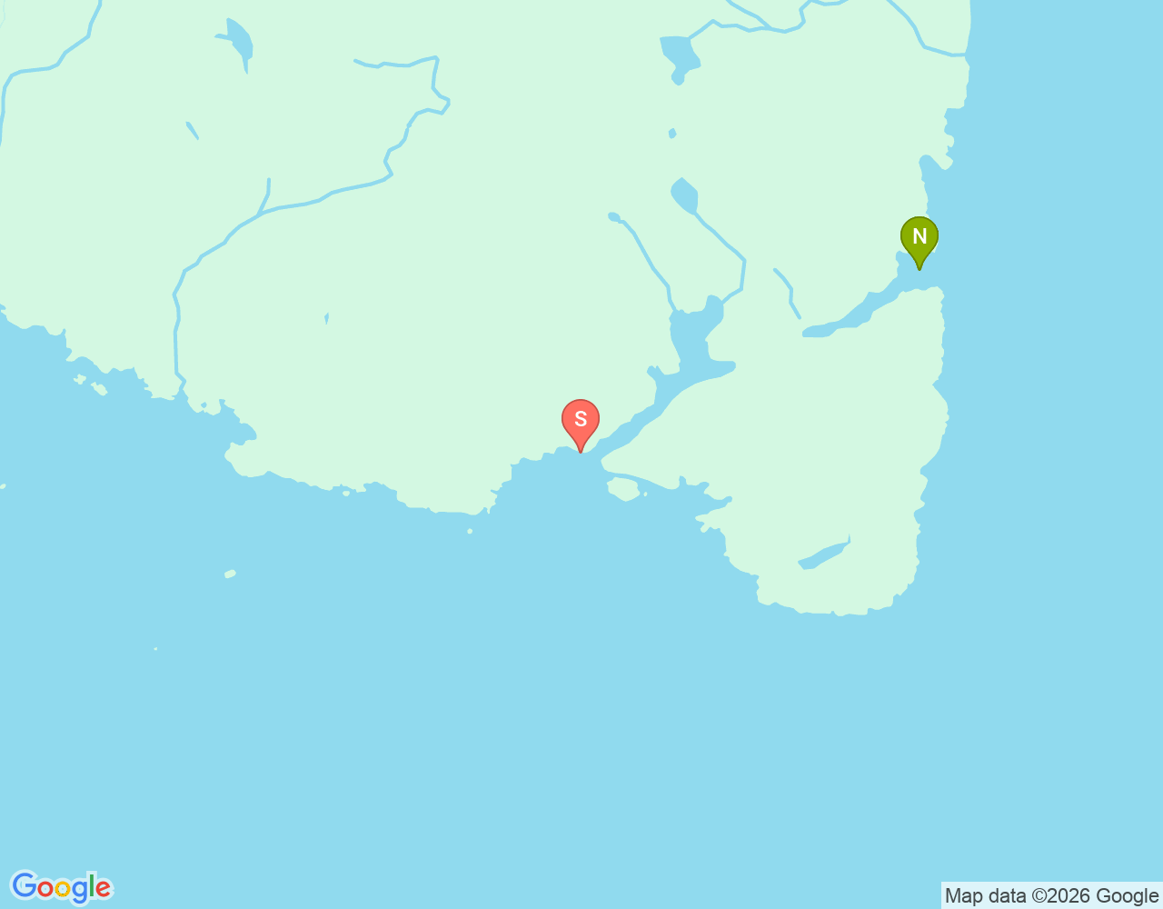 Mapa da localização de Ytre Kalven