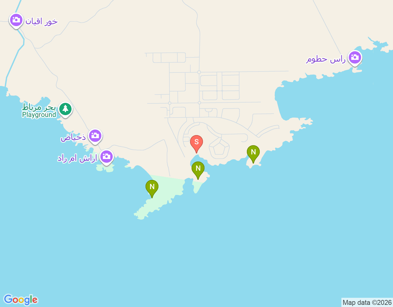 Mapa da localização de Aquarium