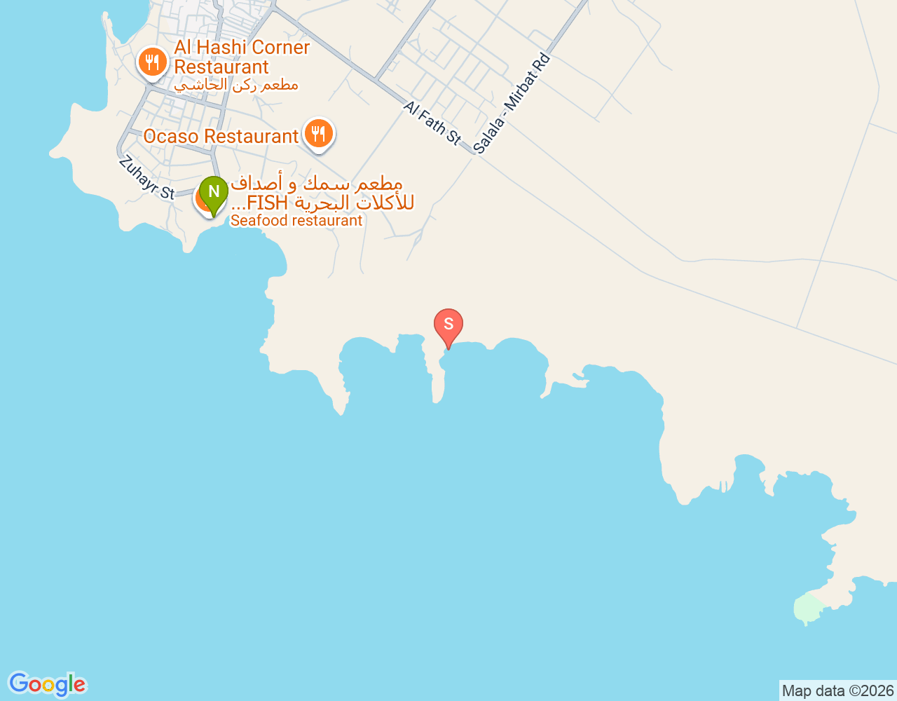 Mapa da localização de China Wreck (direção 150°)