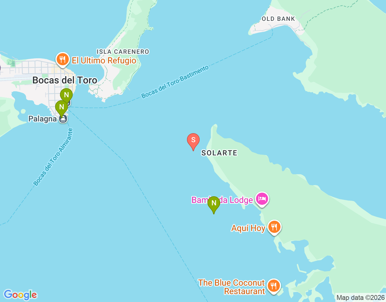 Mapa de ubicación de Barco Hundido