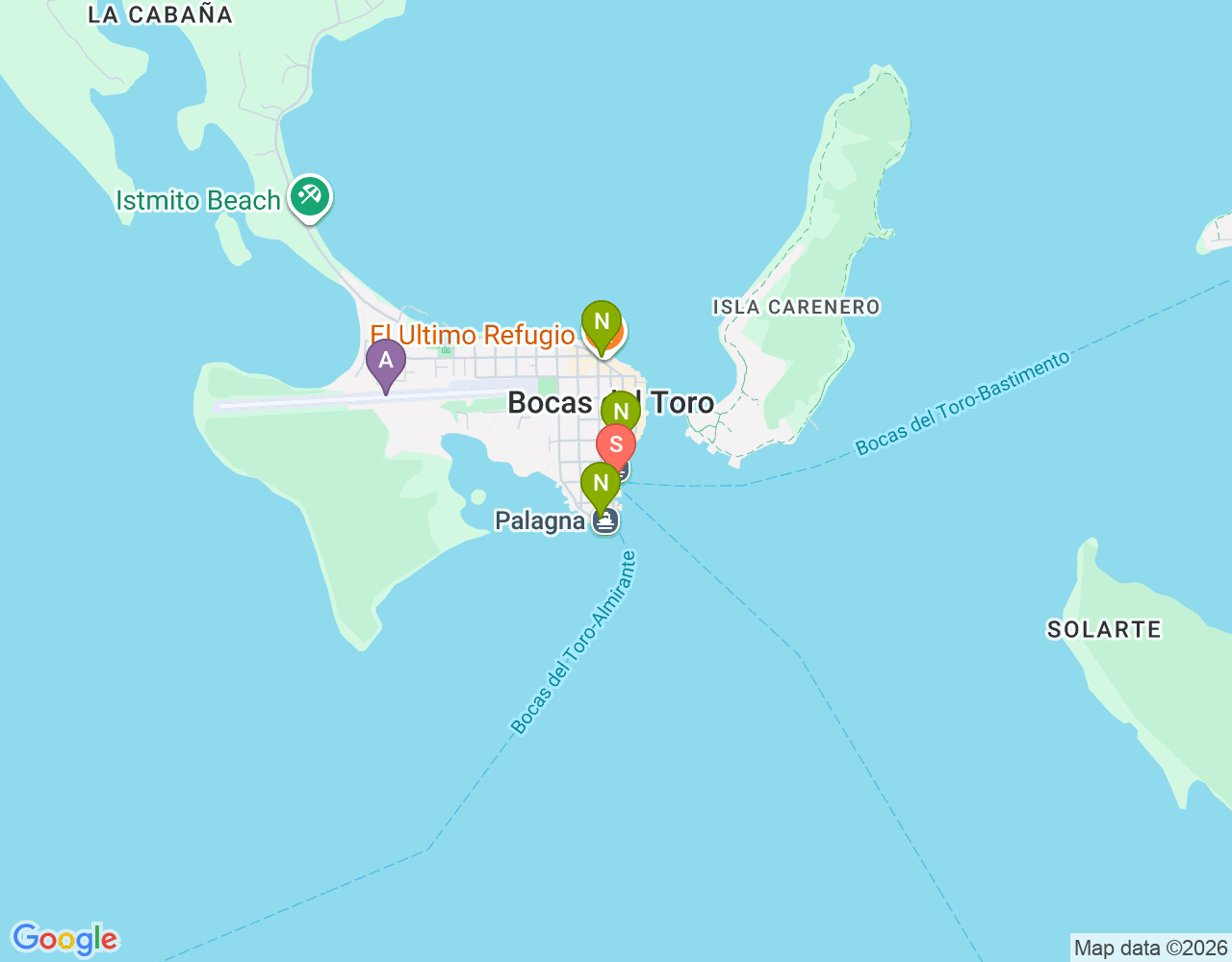 Mapa da localização de La Buga Dive & Surf