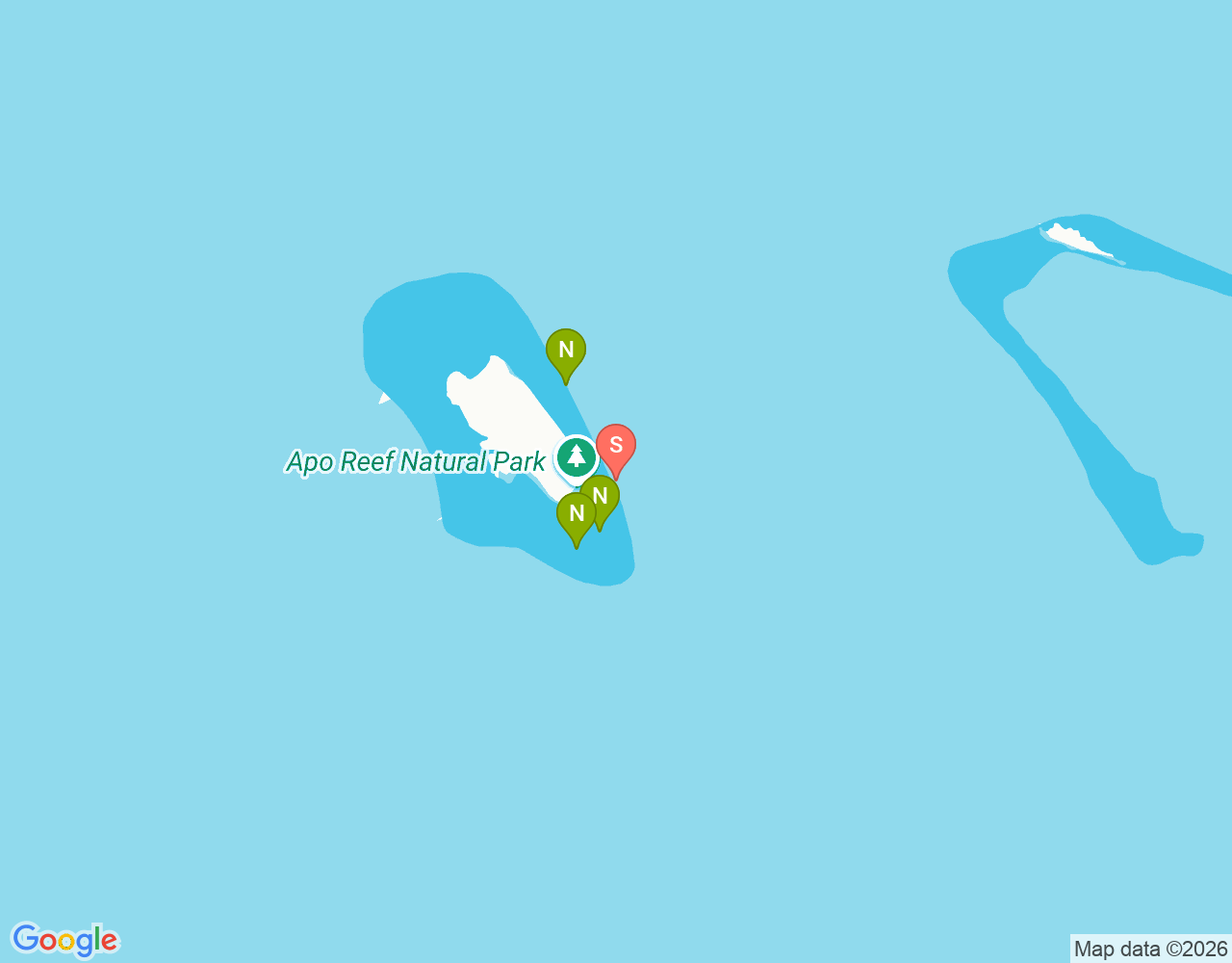 Mapa da localização de Barracuda Point