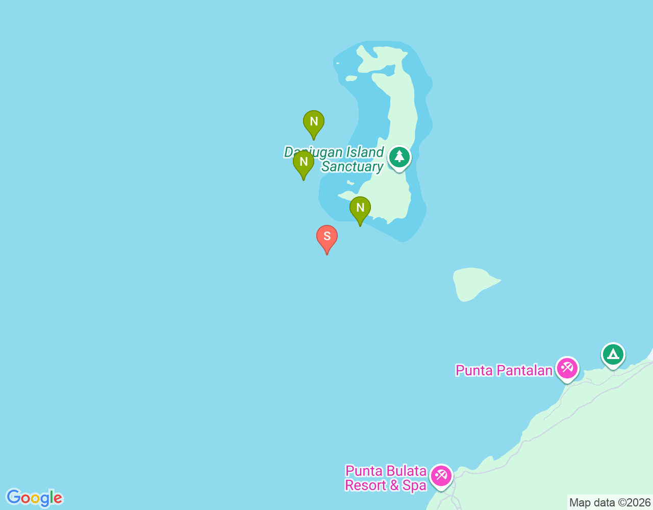 Mapa da localização de Bonifacio Reef