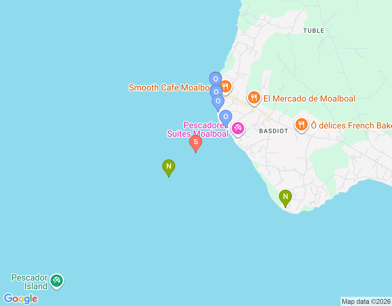 Diving spot 2 location map