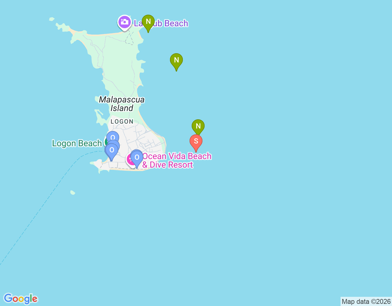 Mapa da localização de Exotic House Reef