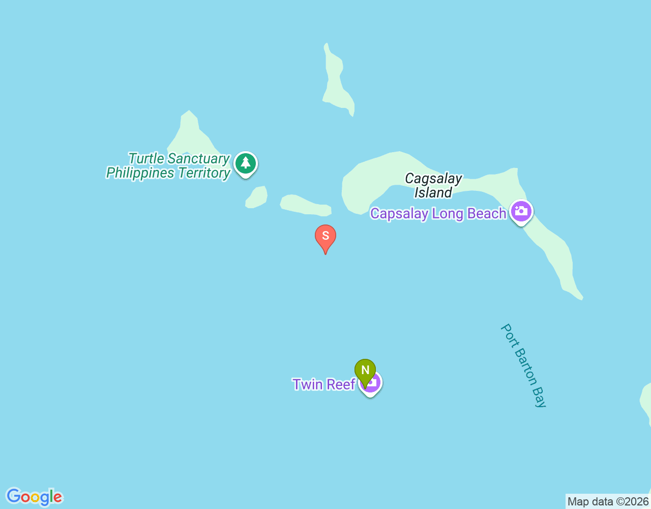 Mapa de ubicación de Fantastic Reef