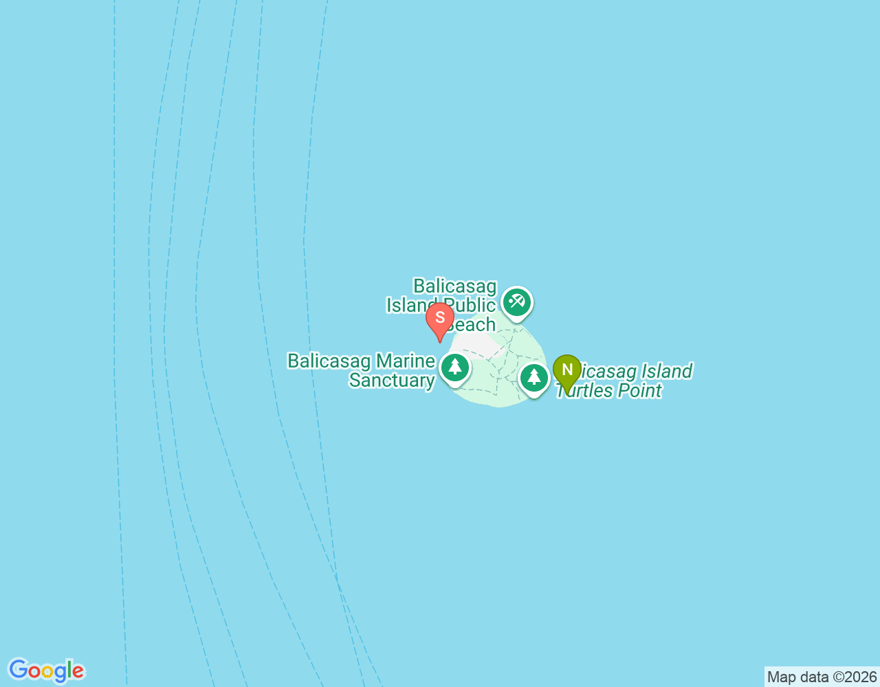 Mapa de ubicación de Fish Sanctuary
