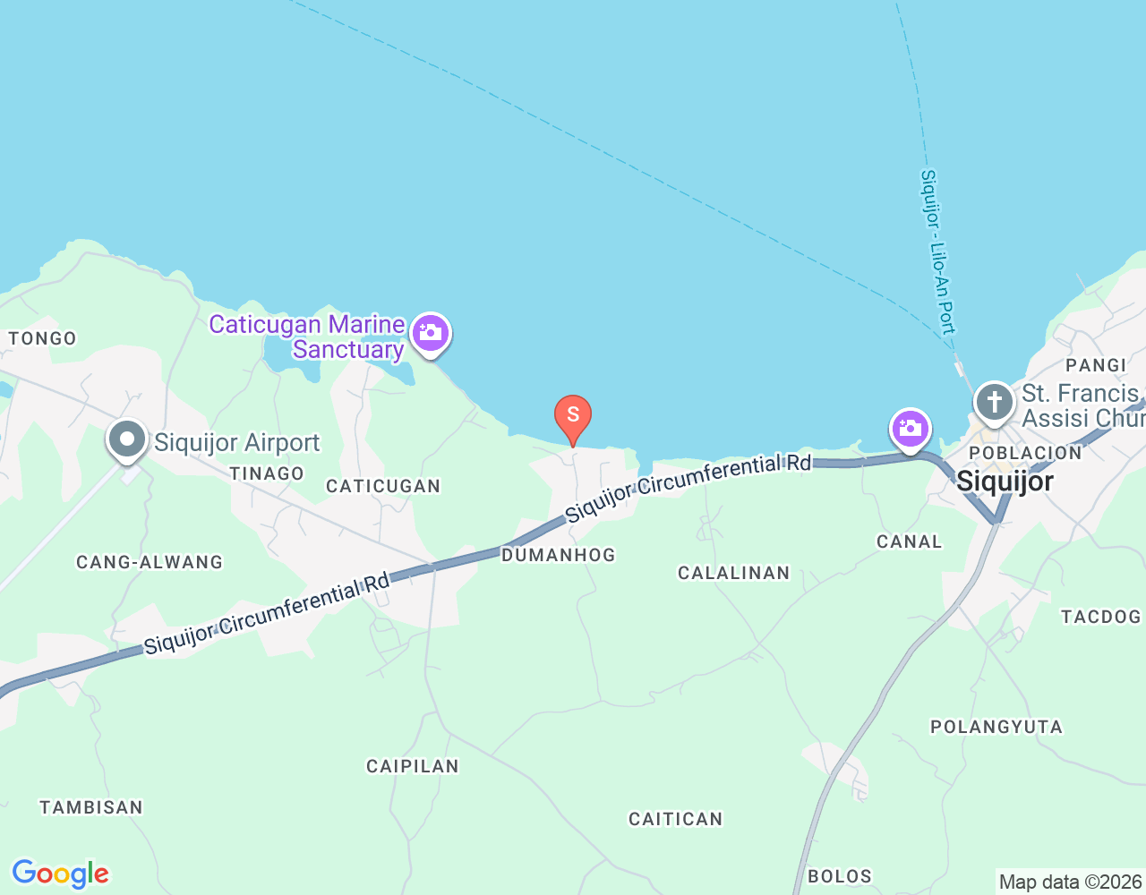 Mapa da localização de Go Dive Siquijor