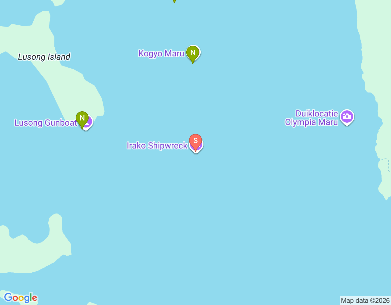 Mapa da localização de Irako