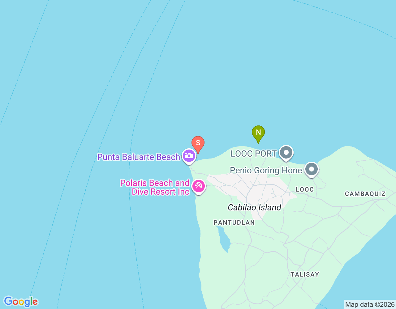 Mapa da localização de Lighthouse West