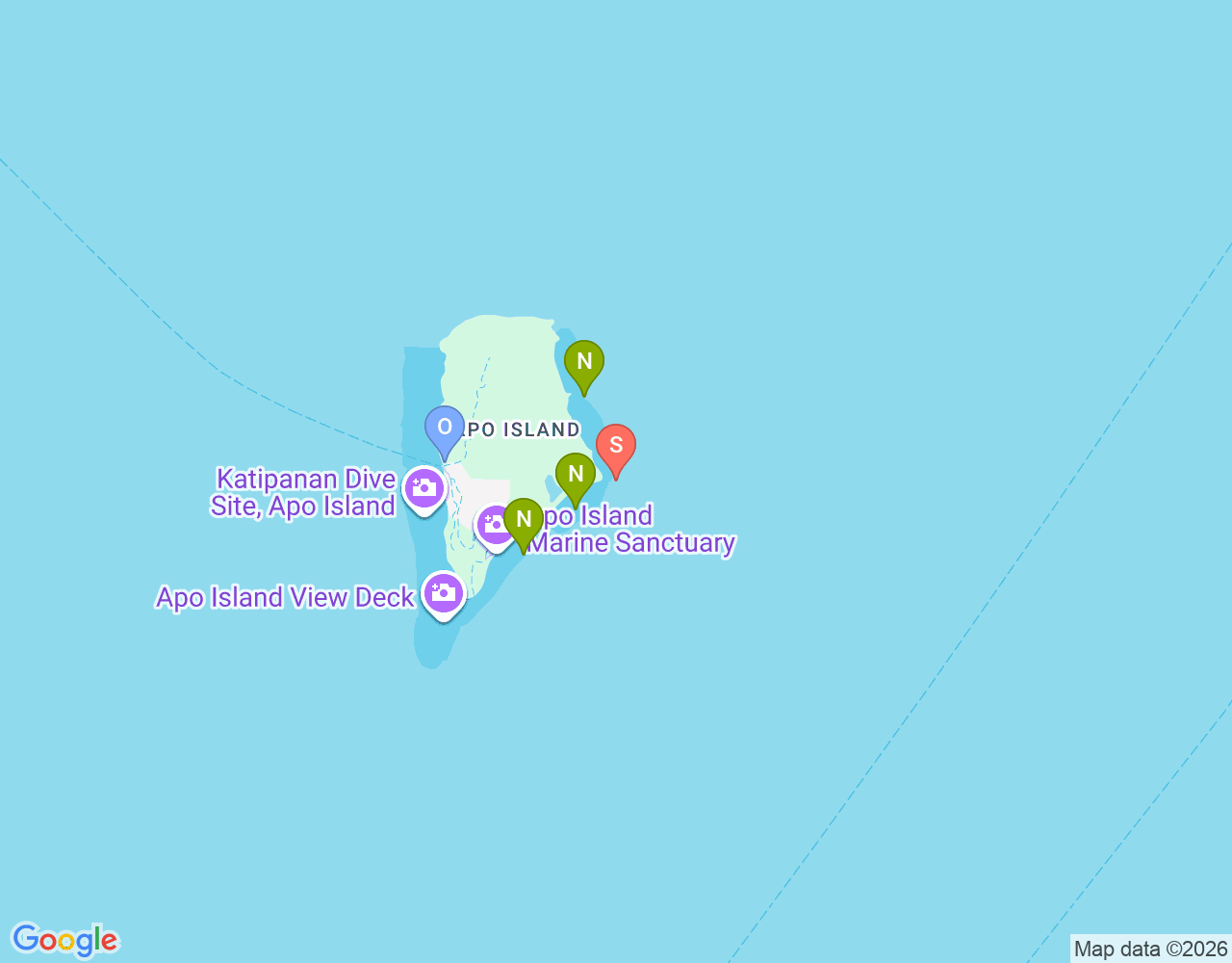 Mapa da localização de Mamsa Point