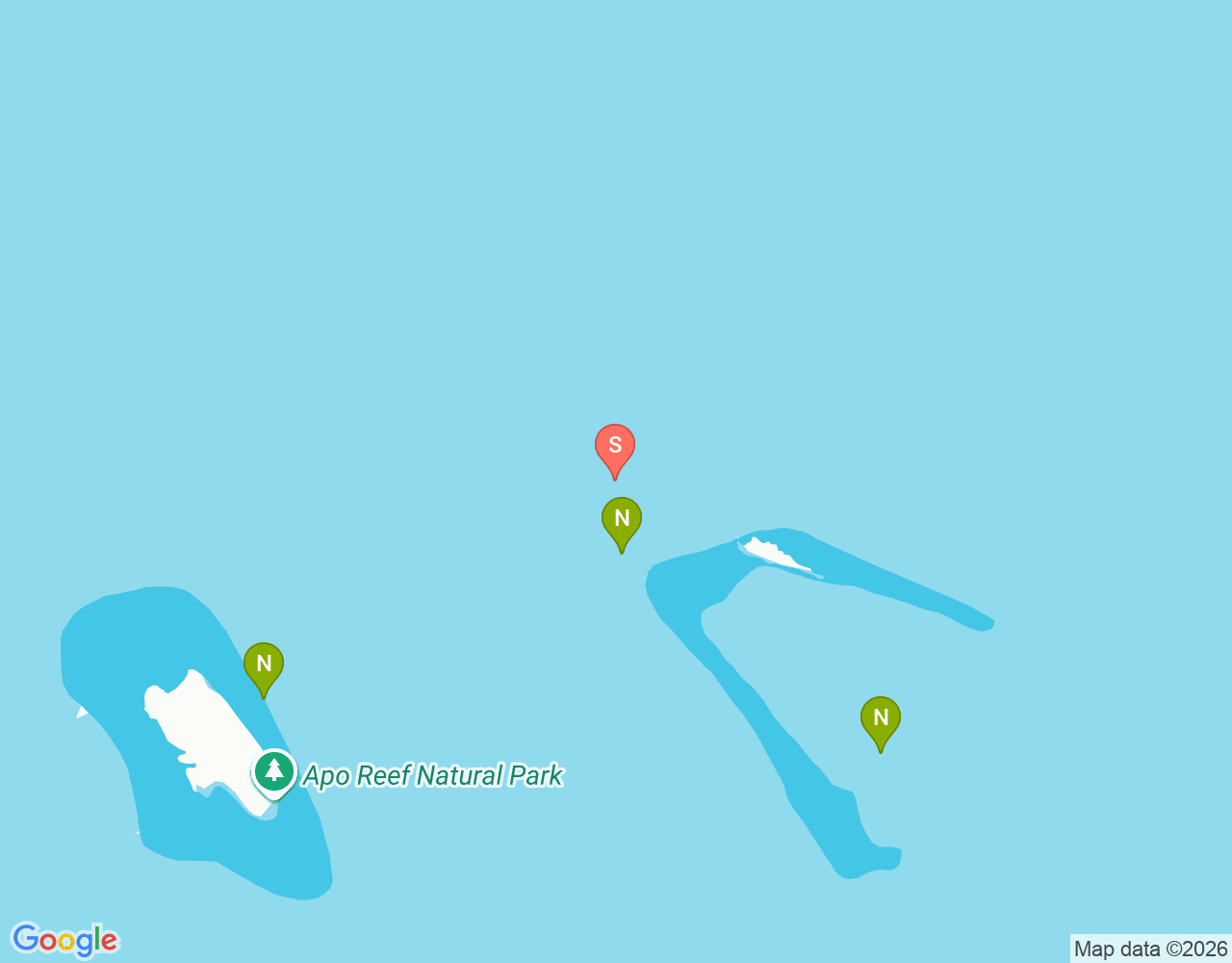 Mapa da localização de Manta Point