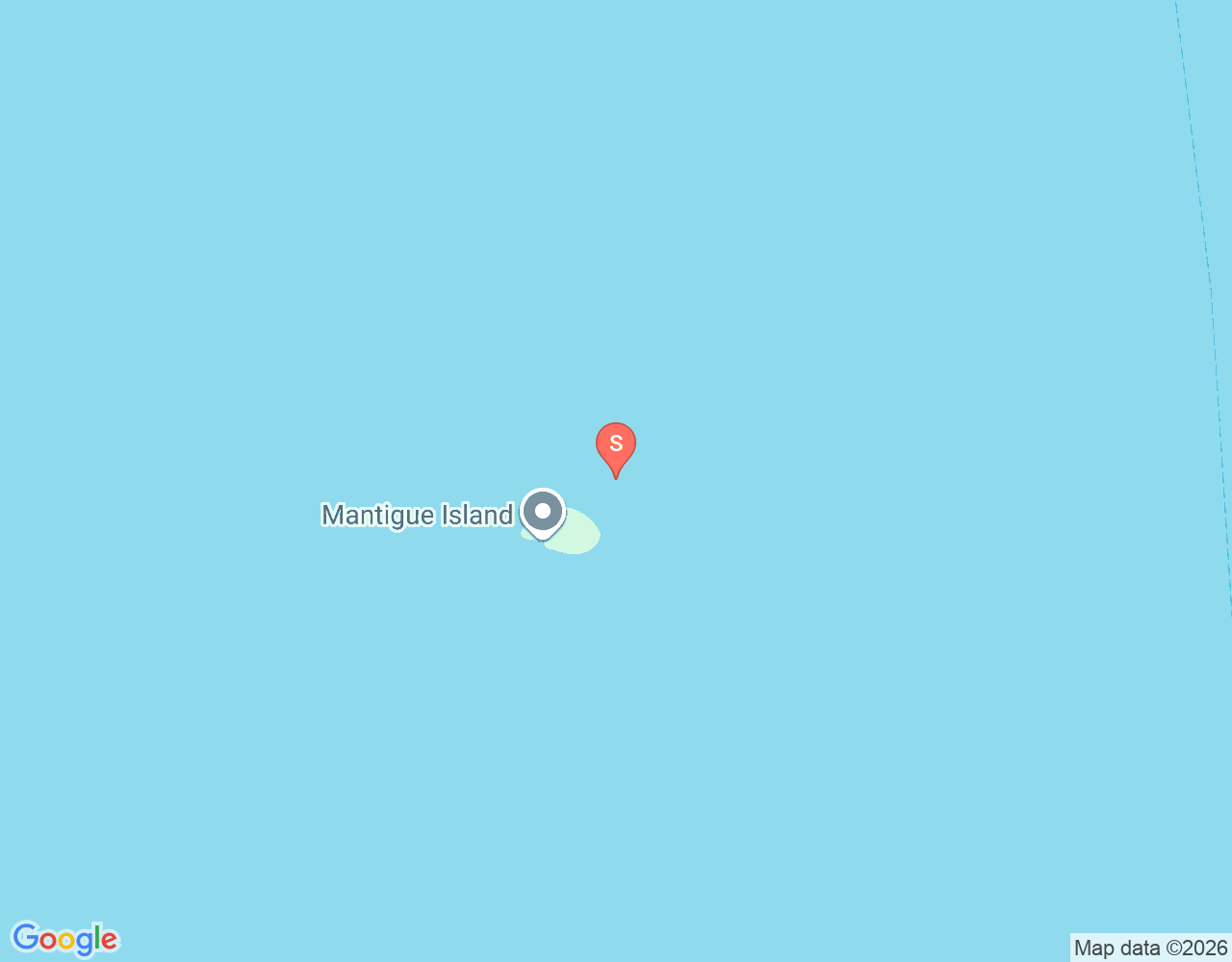 Mapa de ubicación de Mantigue Island