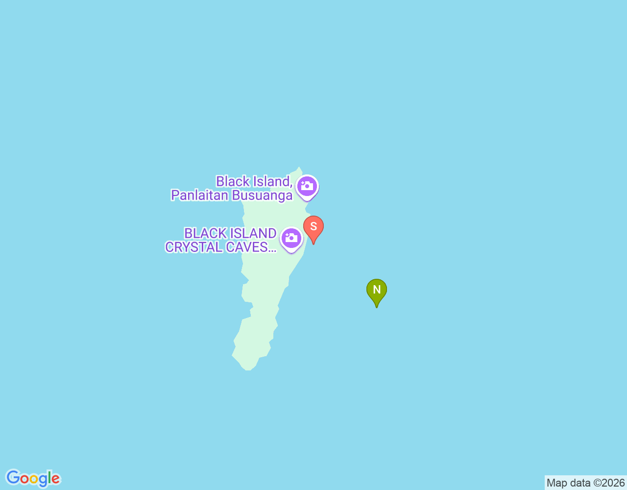 Mapa de ubicación de Nanshin Maru wreck (Black island beach)