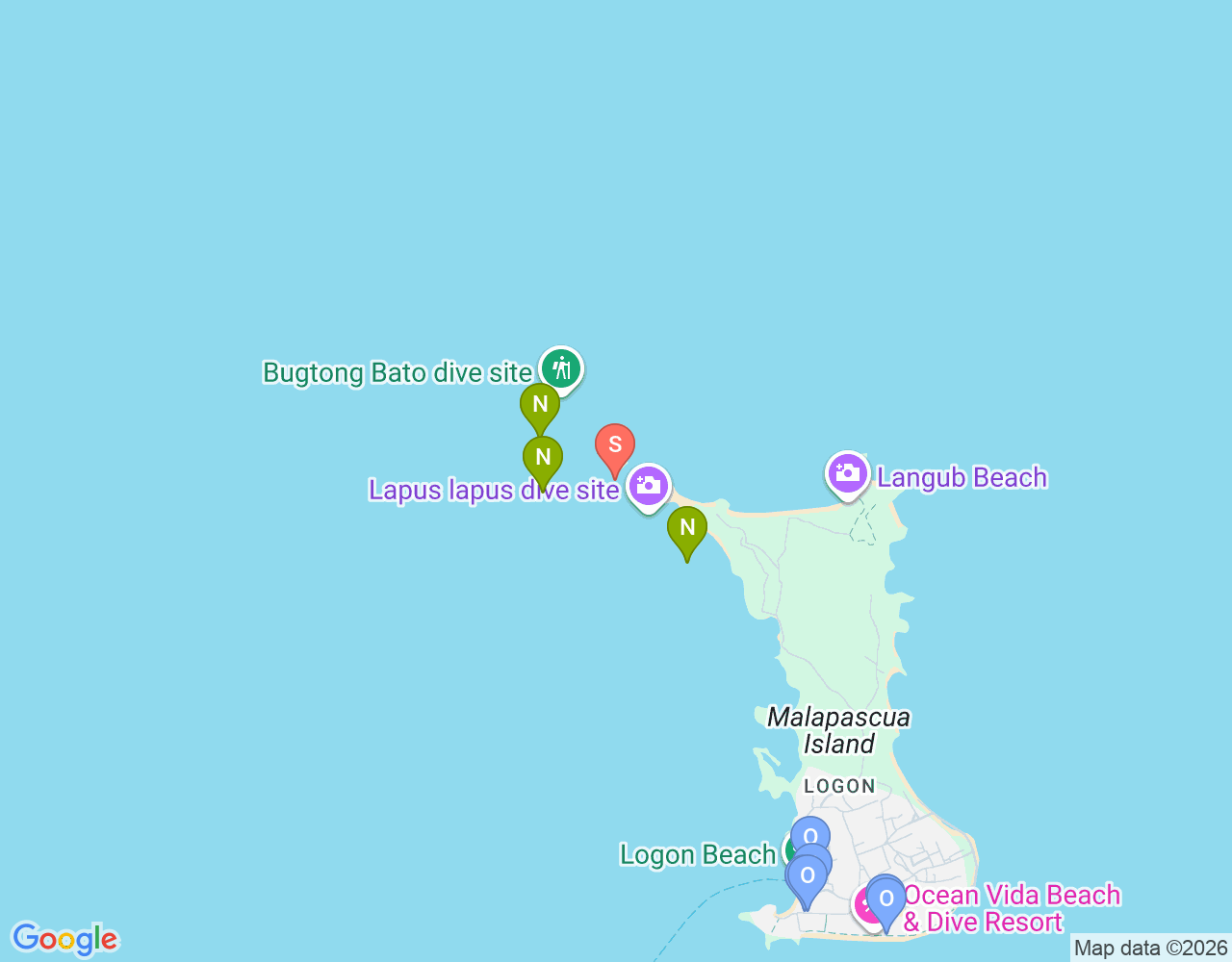 Mapa da localização de North Point