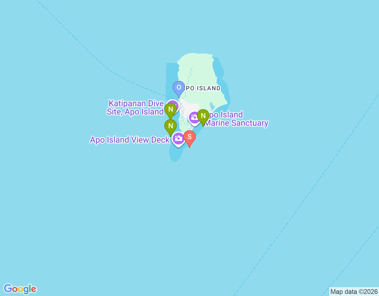 Mapa da localização de Rock Point East