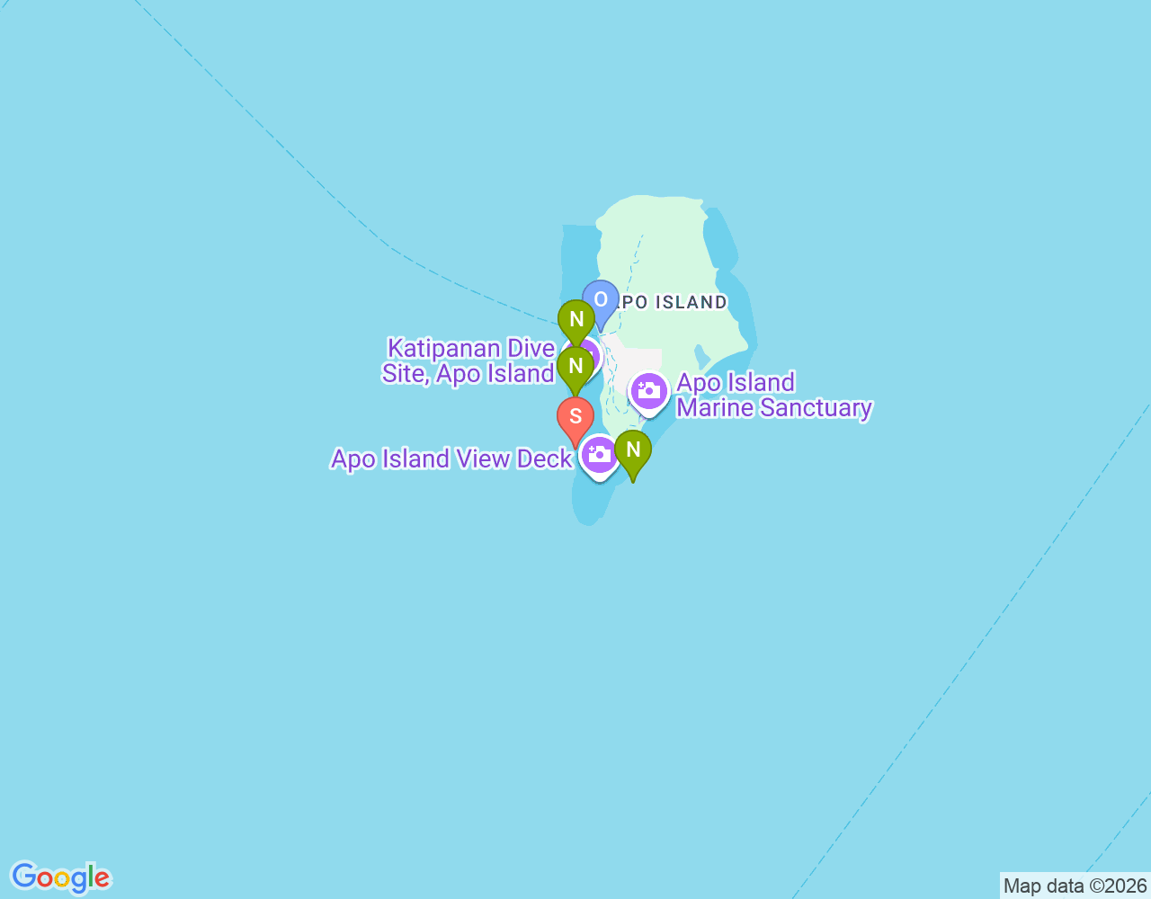 Mapa da localização de Rock Point West