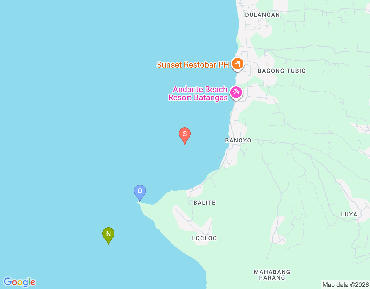 Mapa da localização de Rockport Dive Site