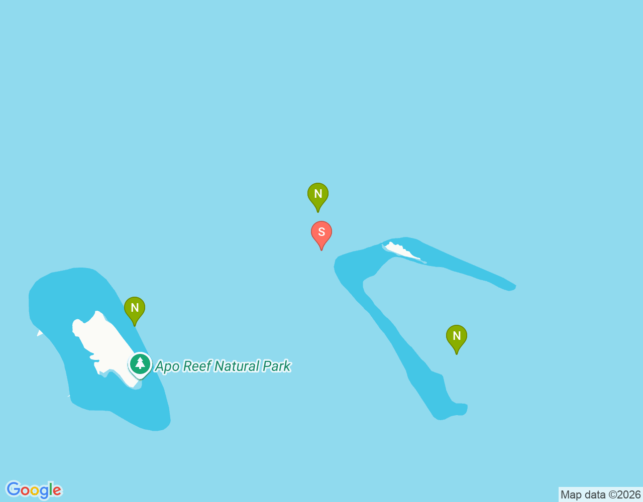 Mapa da localização de Shark Airport