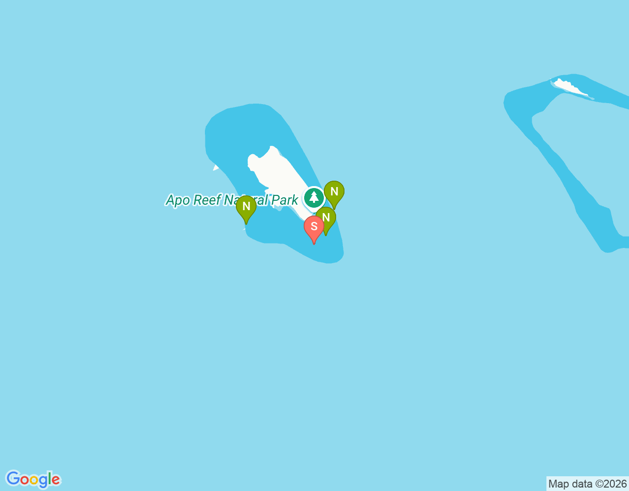 Mapa de ubicación de South Corner