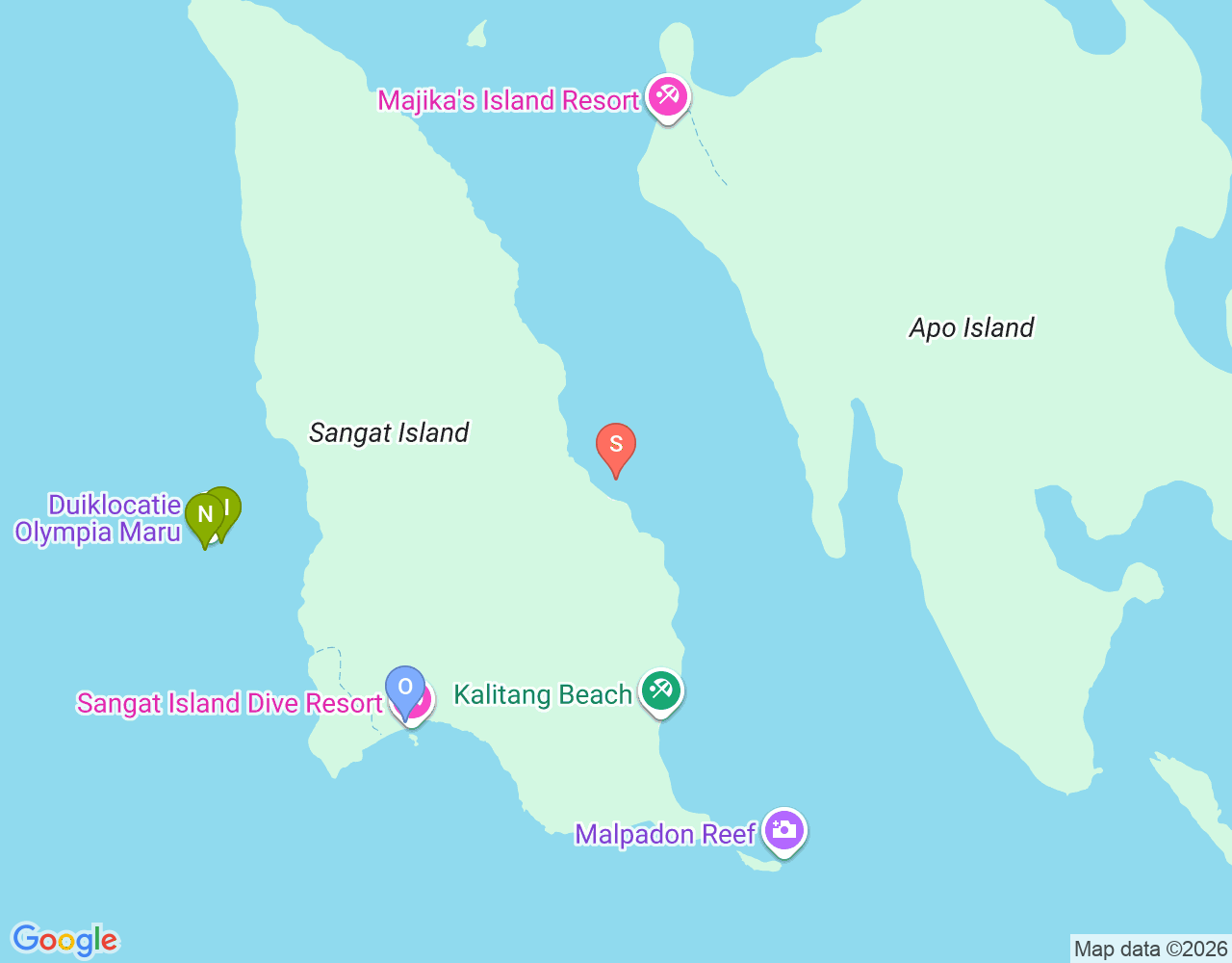 Mapa da localização de Teru Kaze
