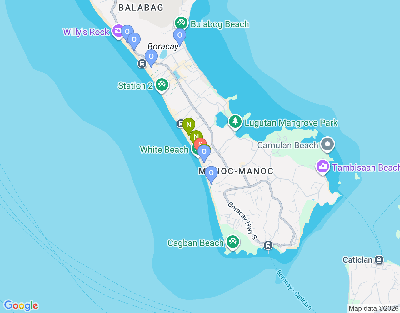 Yapak Dive location map