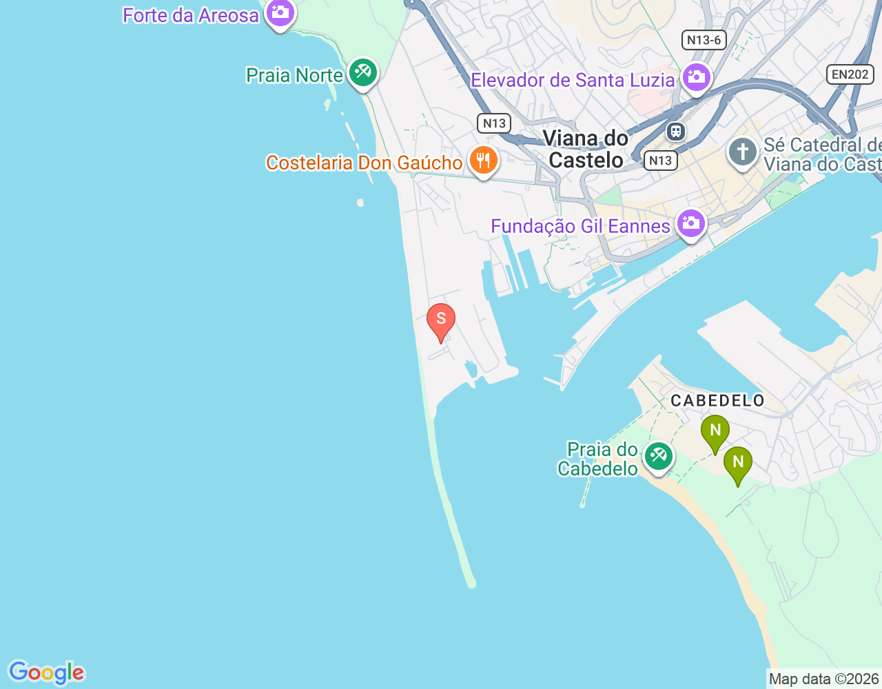 Mapa de ubicación de Amigos do Mar