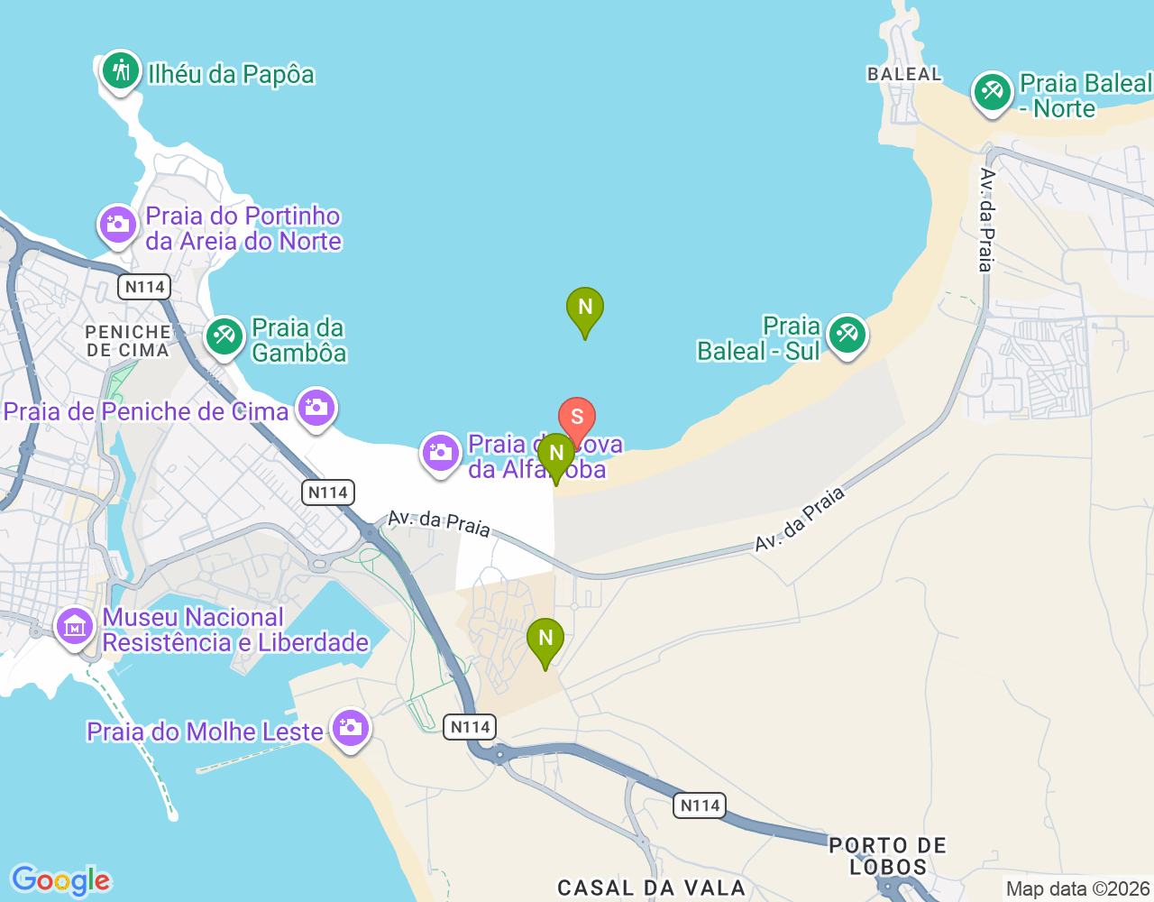 Mapa de ubicación de Sport de Surf