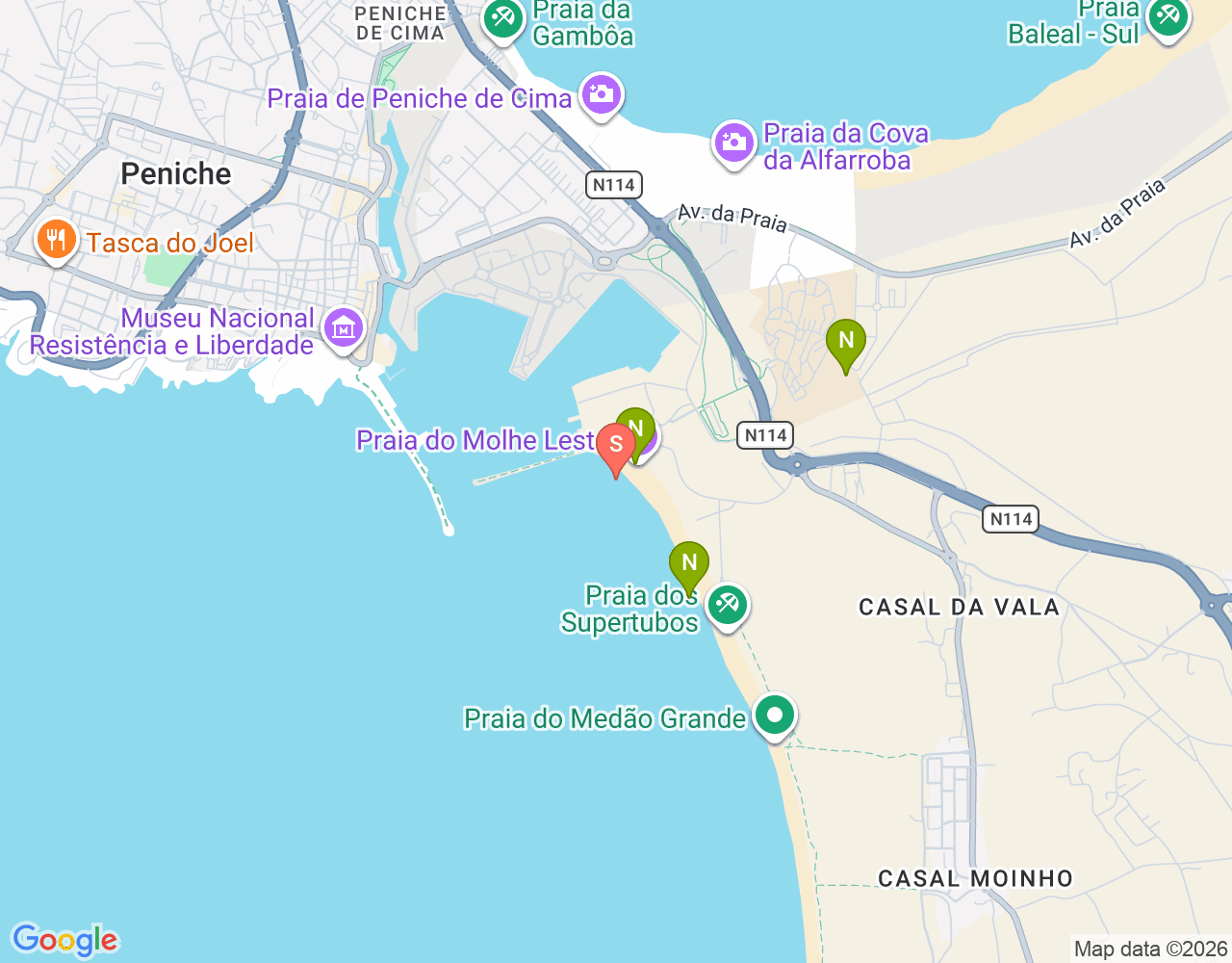 Spot de Surf do Molhe Leste location map