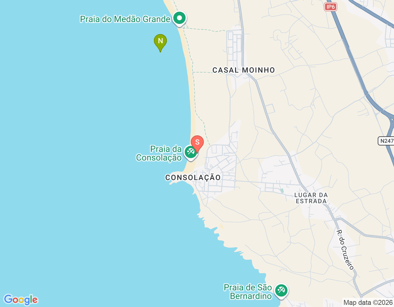 Mapa de ubicación de Tribo do Mar