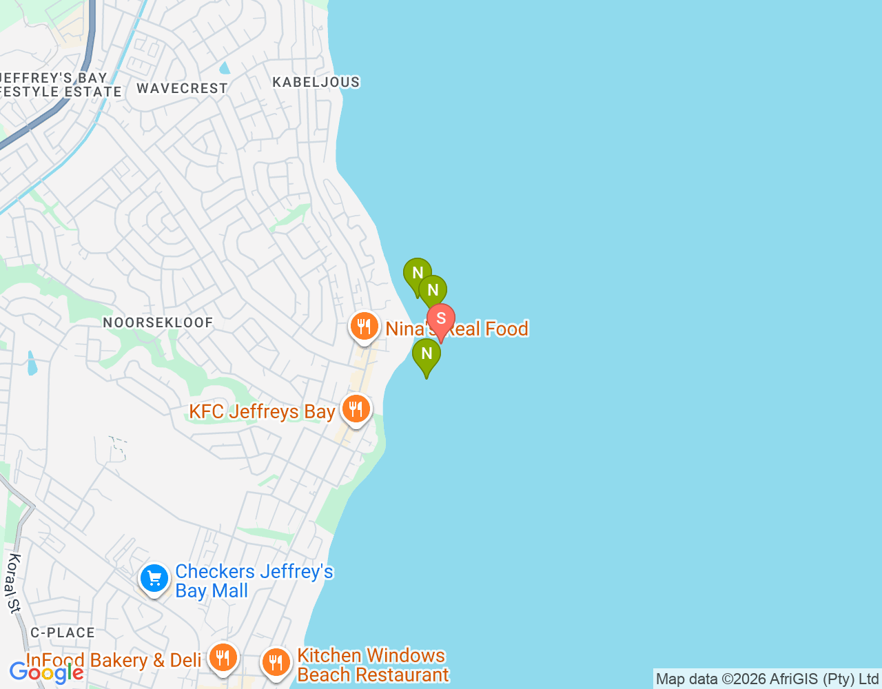 Mapa da localização de Supertubes