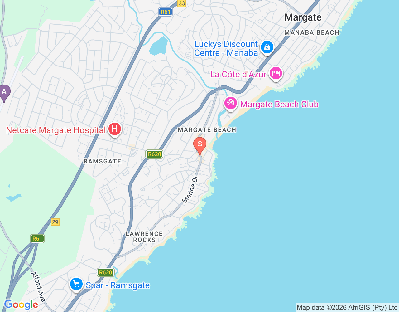 Mapa de ubicación de Surf Action