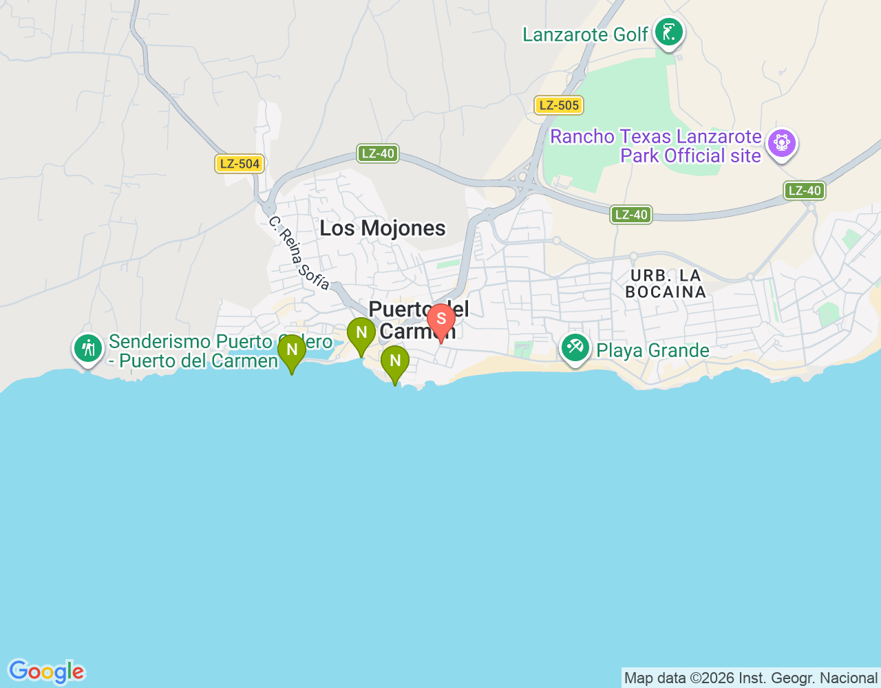 Mapa da localização de CB Timanfaya