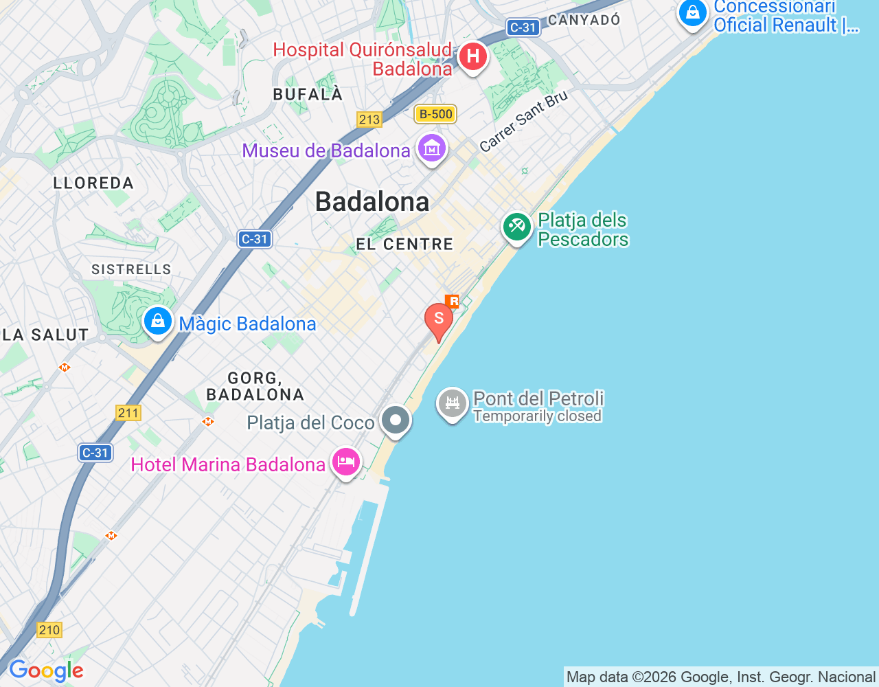 Mapa de ubicación de Club d'Escafandrisme Sasba