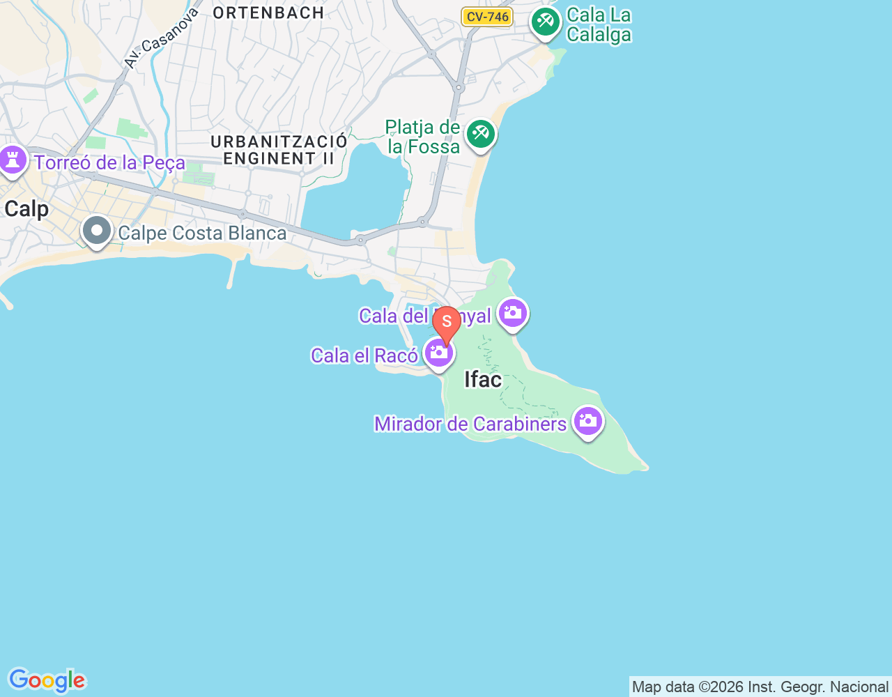 Mapa da localização de DIVE&DIVE Centro de Buceo