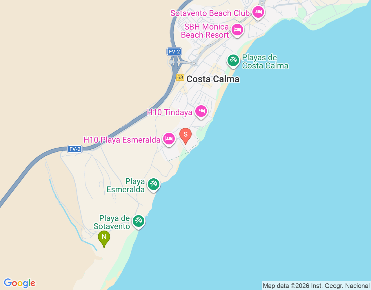 Mapa de ubicación de Dive Pro Fuerte