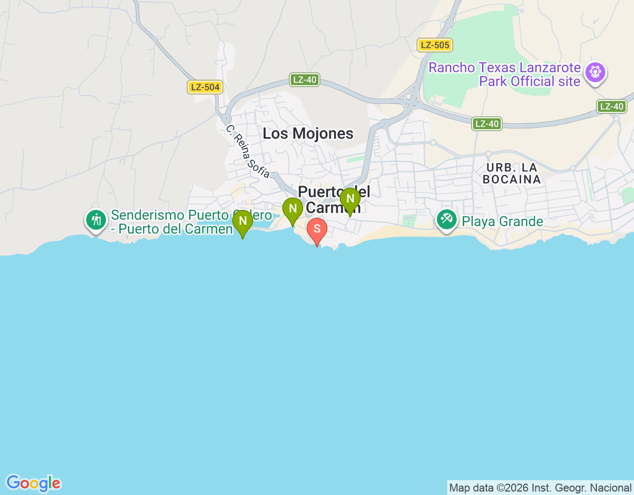 Mapa da localização de Ponto de Entrada para Mergulho