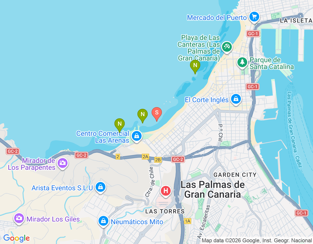 Mapa da localização de El Bufo Surf Spot