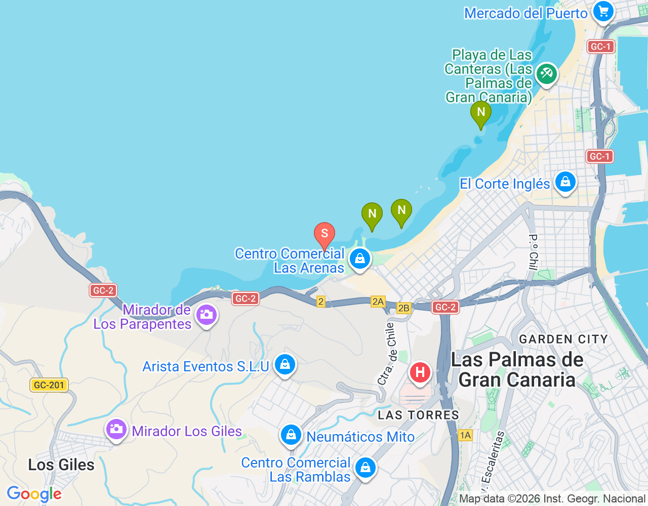 Mapa da localização de El Lloret Surfspot