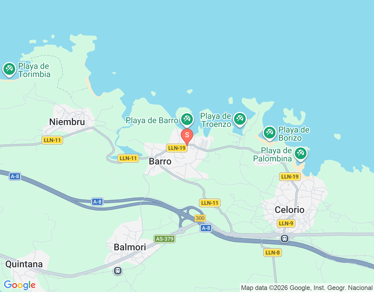 Escuela Asturiana de Surf location map