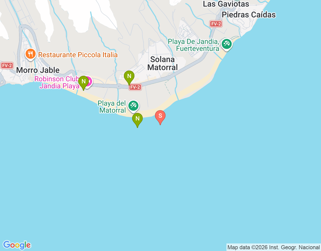 Mapa da localização de Großes Muränenriff