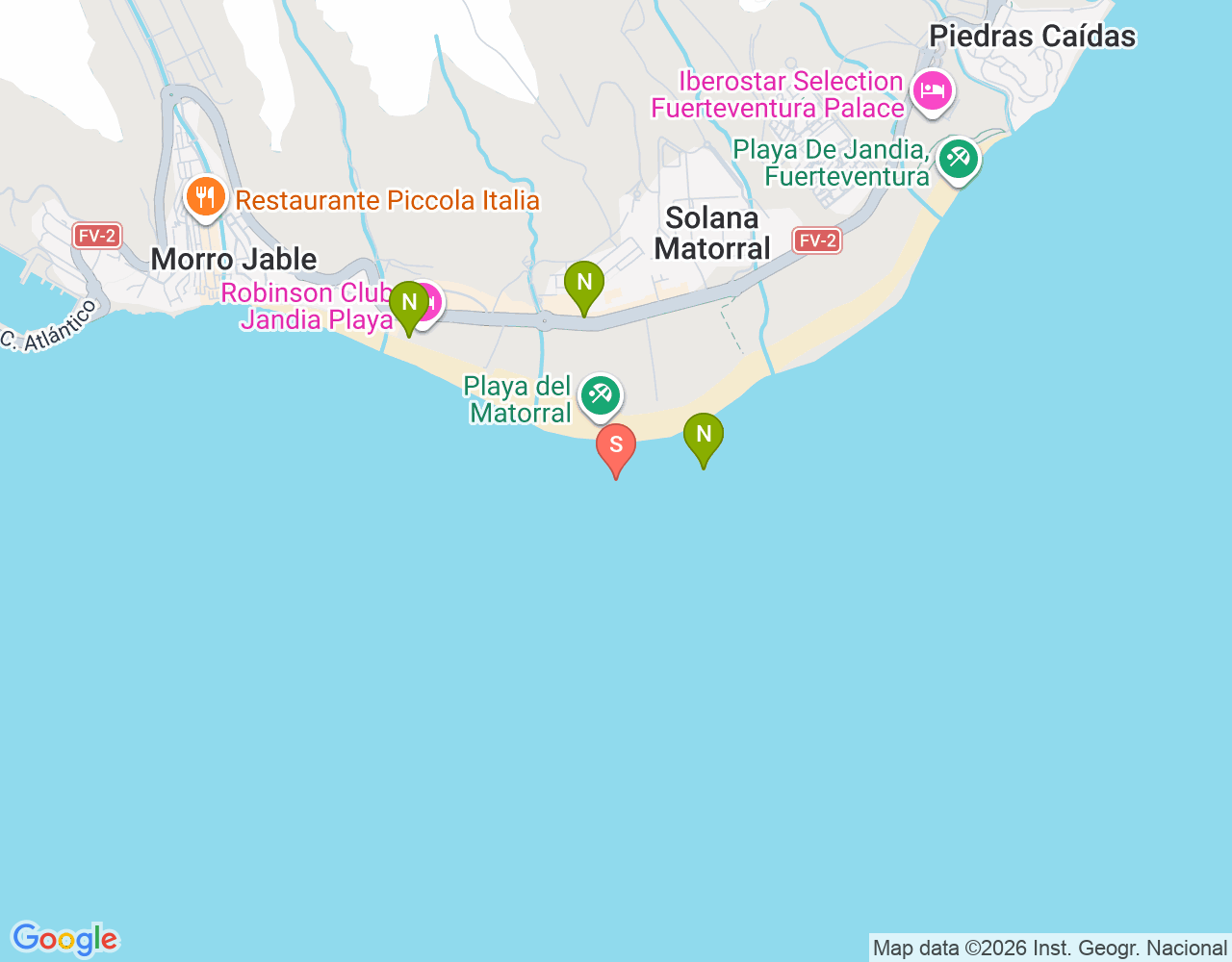 Mapa de ubicación de Kleines Muränenriff