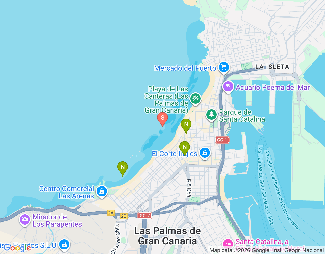 Mapa da localização de La Barra Surfspot