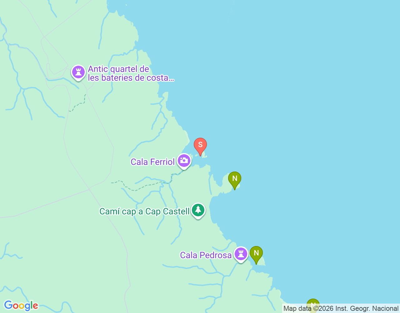 Mapa de ubicación de la Ferriola