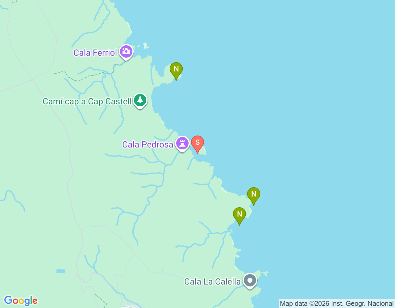 Mapa da localização de La Pedrosa