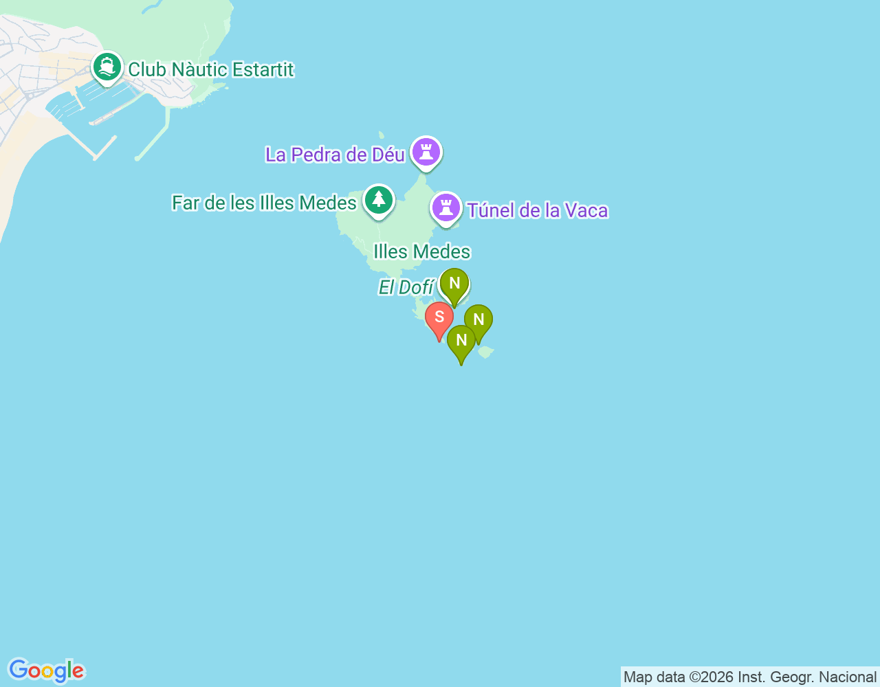 Mapa de ubicación de les Ferranelles