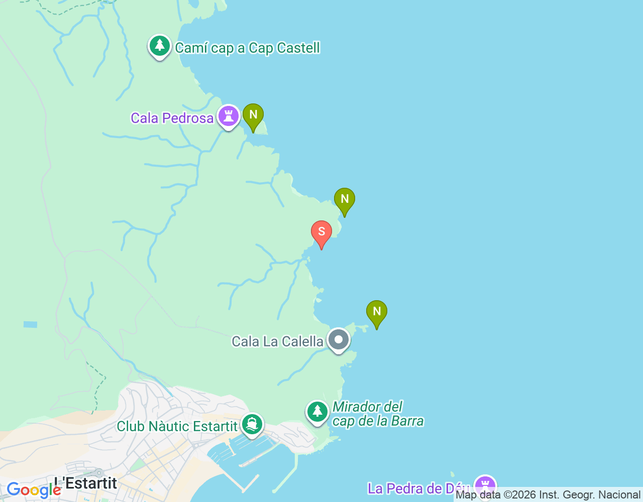 Mapa de ubicación de Negre del Falaguer